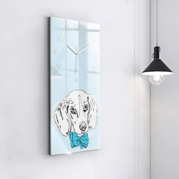 Vertical wall clock Puppy dog