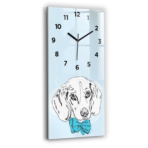 Vertical wall clock Puppy dog