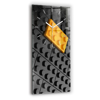 Vertical wall clock Toy blocks