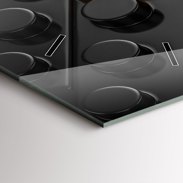 Vertical wall clock Toy blocks