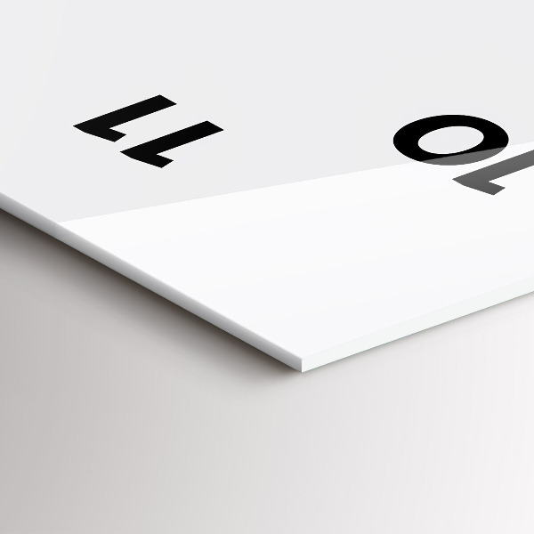 Vertical wall clock Silhouette of a panther