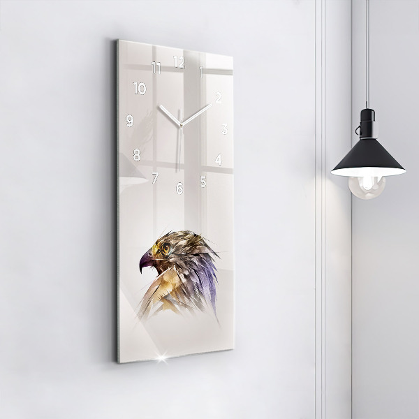 Vertical wall clock Bird of Predation