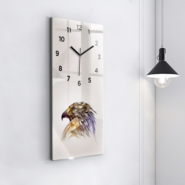 Vertical wall clock Bird of Predation