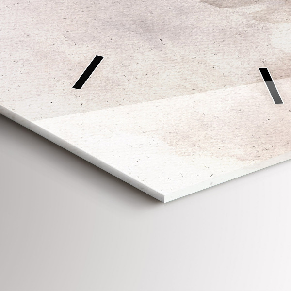 Vertical wall clock Abstract faces