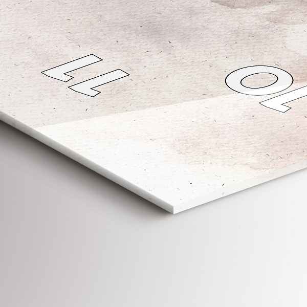 Vertical wall clock Abstract faces