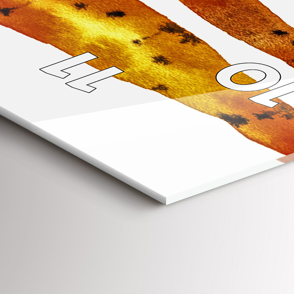 Vertical wall clock Carrot illustration