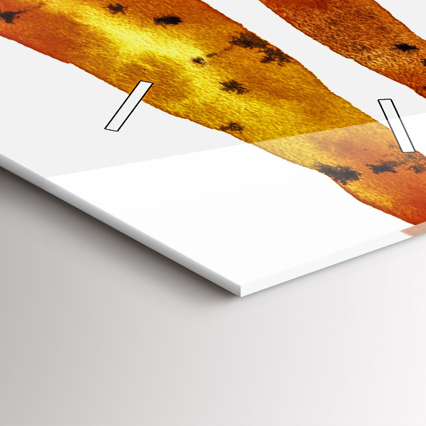 Vertical wall clock Carrot illustration