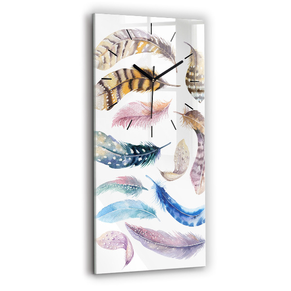 Vertical wall clock Retro art illustration