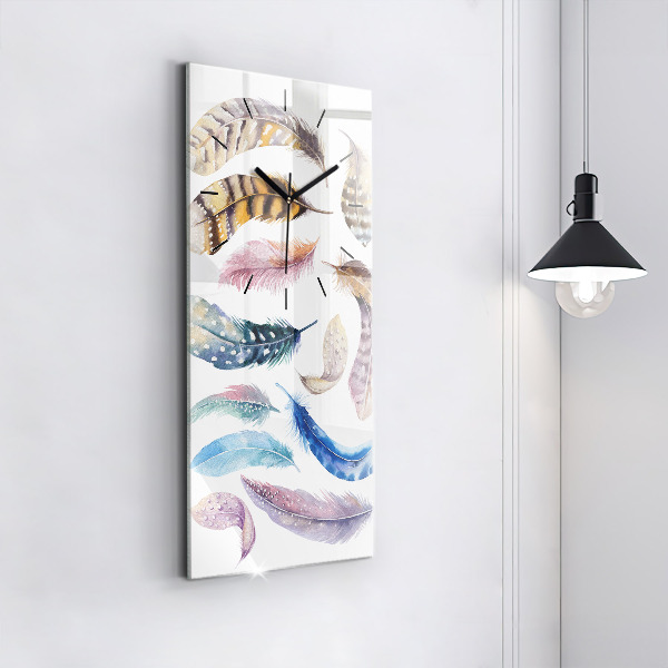 Vertical wall clock Retro art illustration