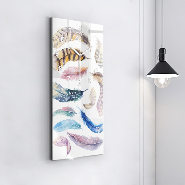 Vertical wall clock Retro art illustration