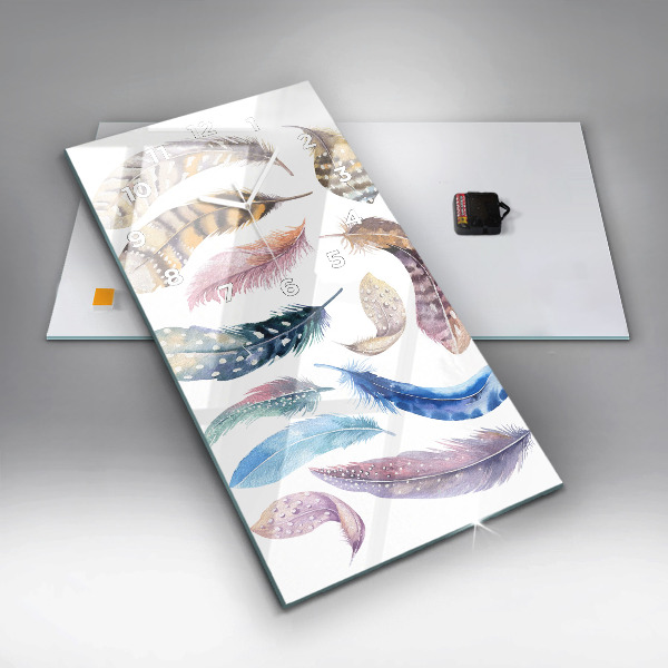 Vertical wall clock Retro art illustration