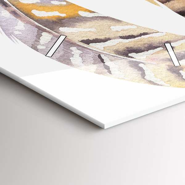 Vertical wall clock Retro art illustration