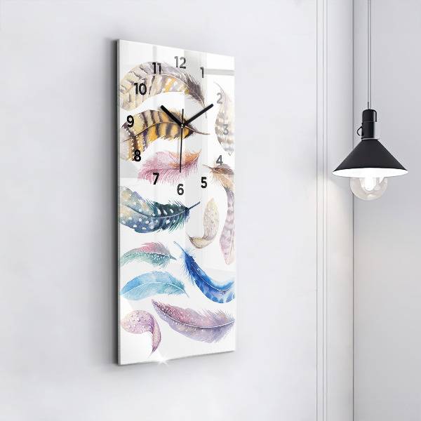 Vertical wall clock Retro art illustration