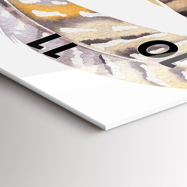 Vertical wall clock Retro art illustration