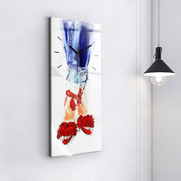 Vertical wall clock Women's High Heels