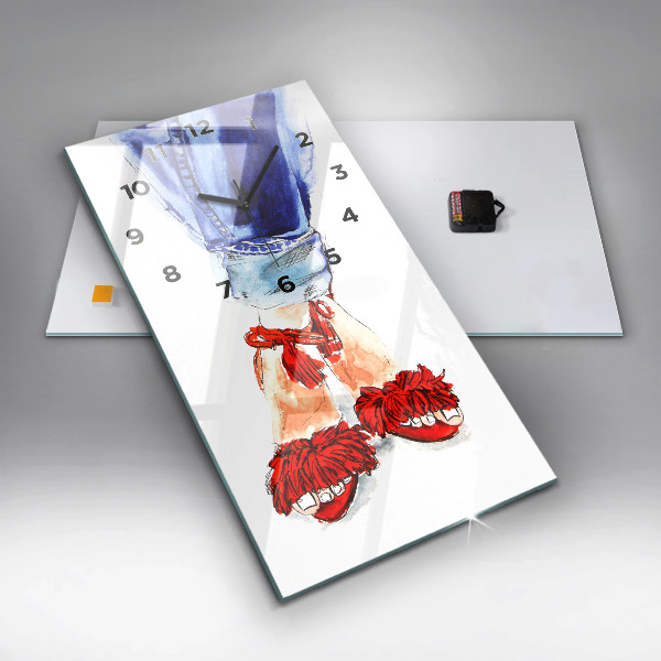 Vertical wall clock Women's High Heels