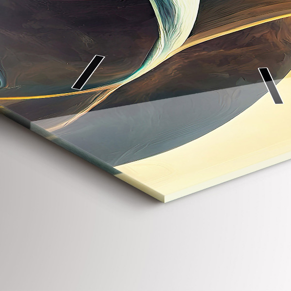 Vertical wall clock Flowing Waterfall