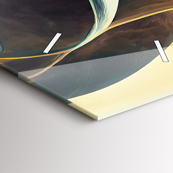 Vertical wall clock Flowing Waterfall