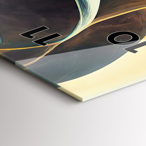 Vertical wall clock Flowing Waterfall