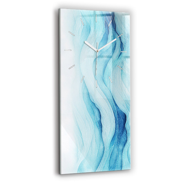 Vertical wall clock Blue clouds