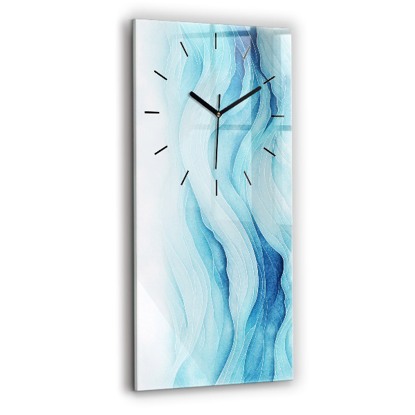 Vertical wall clock Blue clouds