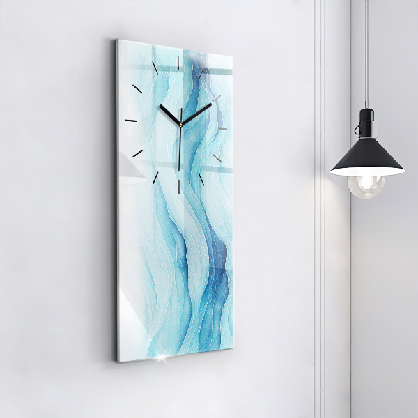 Vertical wall clock Blue clouds