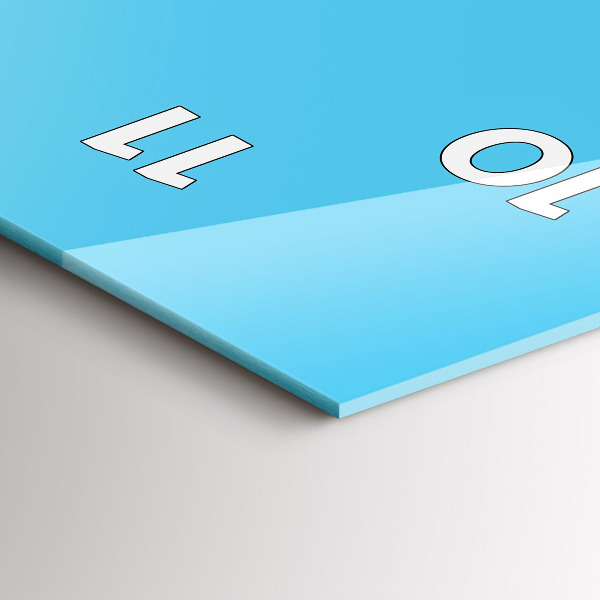 Vertical wall clock Light bulb drawing