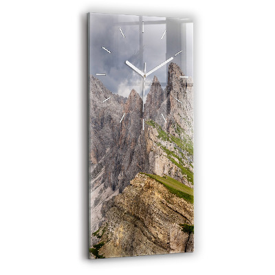 Vertical wall clock Rocky Mountains