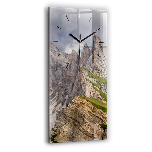 Vertical wall clock Rocky Mountains