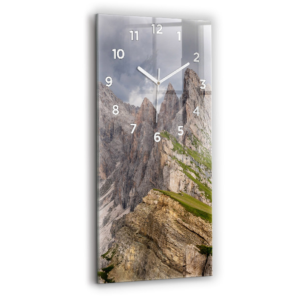 Vertical wall clock Rocky Mountains