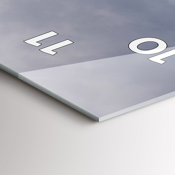 Vertical wall clock Rocky Mountains