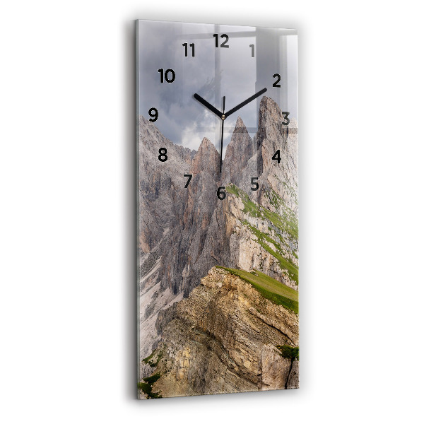 Vertical wall clock Rocky Mountains