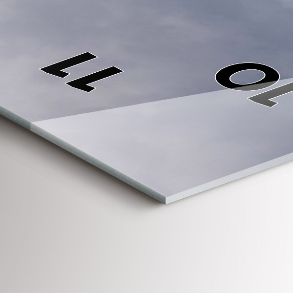 Vertical wall clock Rocky Mountains