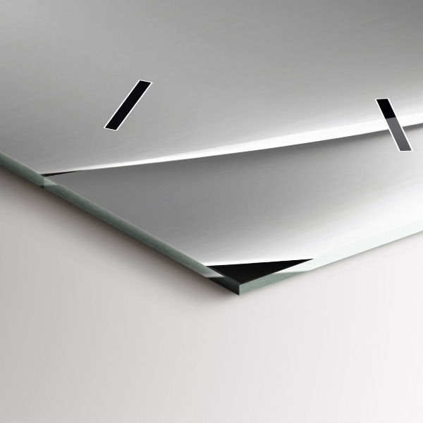 Vertical wall clock Silver abstraction