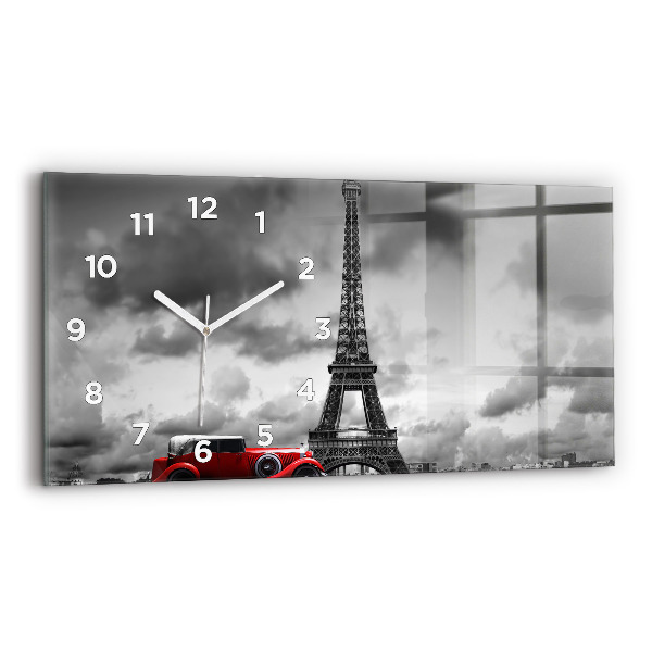 Horizontal wall clock Effel Tower Paris