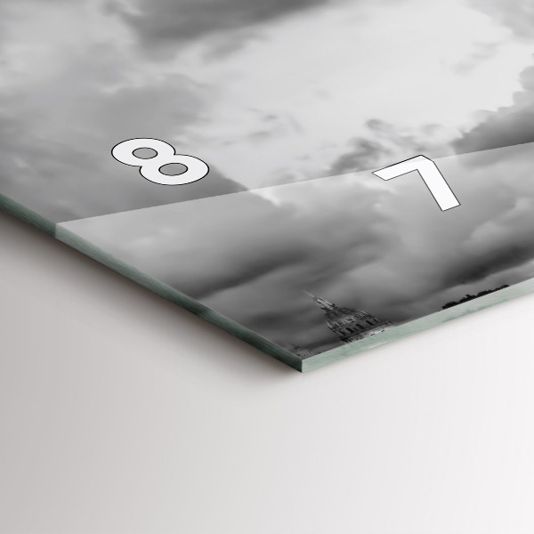 Horizontal wall clock Effel Tower Paris