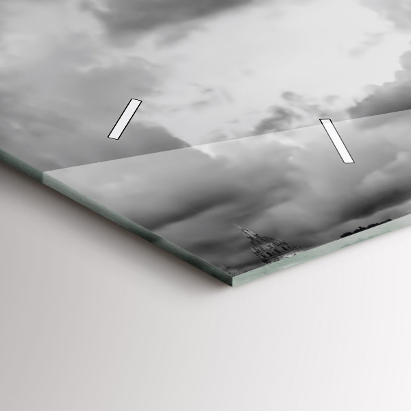 Horizontal wall clock Effel Tower Paris