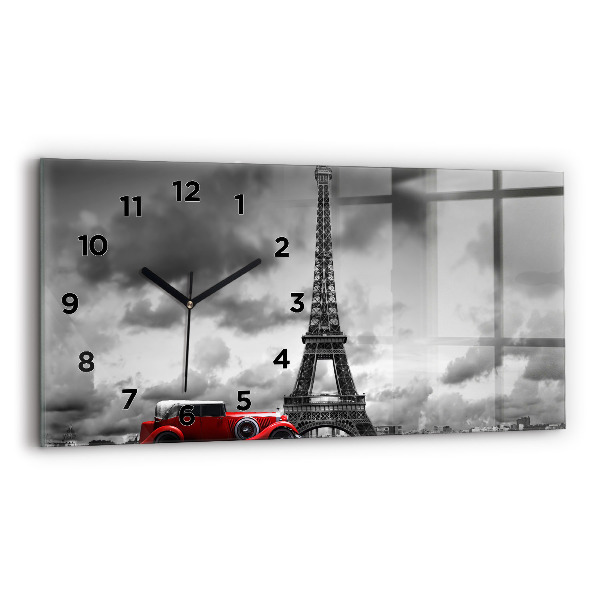 Horizontal wall clock Effel Tower Paris