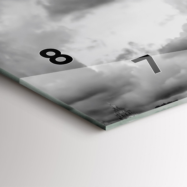 Horizontal wall clock Effel Tower Paris