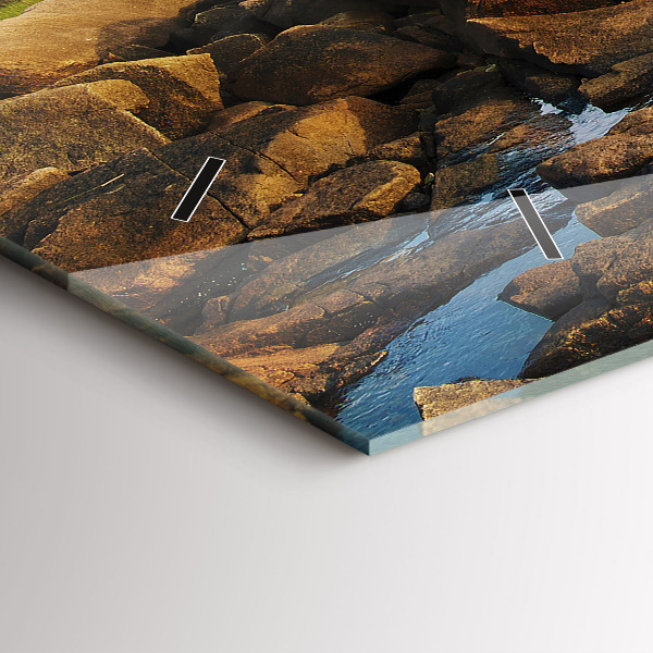 Horizontal wall clock Annisquam Lighthouse