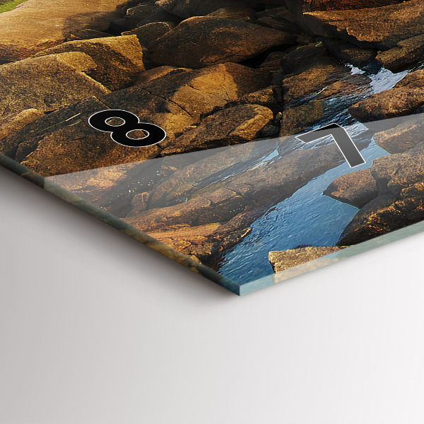 Horizontal wall clock Annisquam Lighthouse