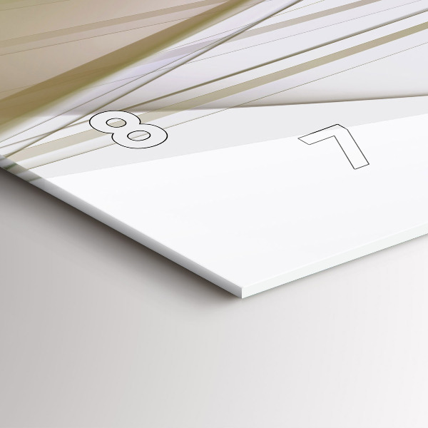 Horizontal wall clock Bright abstraction