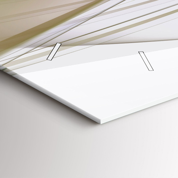 Horizontal wall clock Bright abstraction