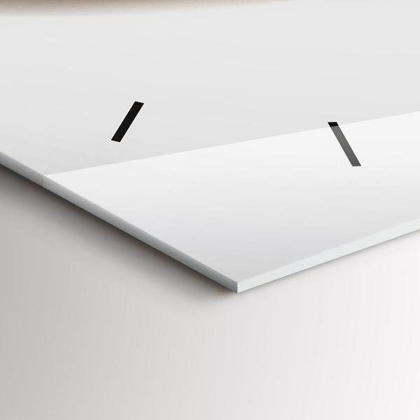 Horizontal wall clock Abstract lines