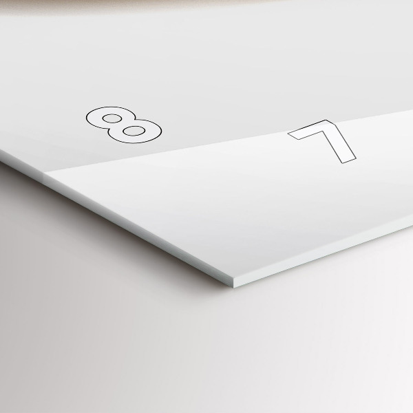 Horizontal wall clock Abstract lines