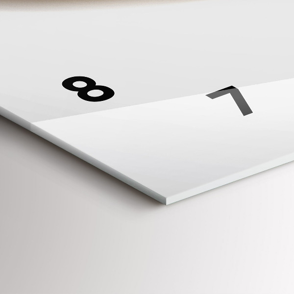 Horizontal wall clock Abstract lines