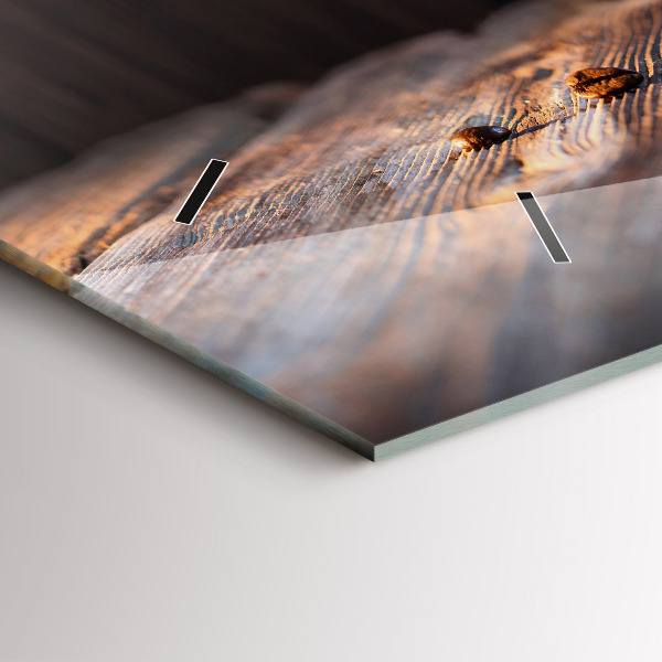 Horizontal wall clock A cup of coffee