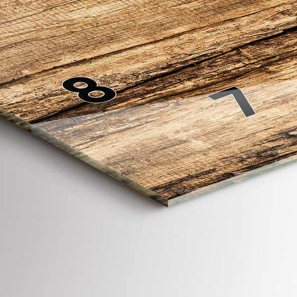 Horizontal wall clock Spoons of spices