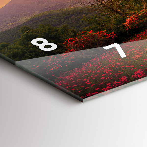 Horizontal wall clock Love Heart Tree