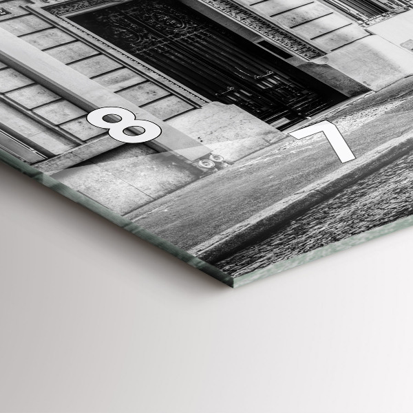 Horizontal wall clock Old car city